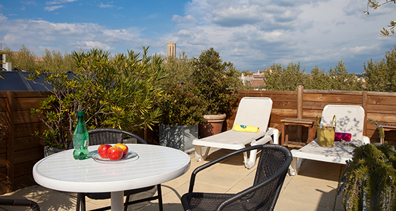 Détente en terrasse a l'hotel centre historique Aix 
